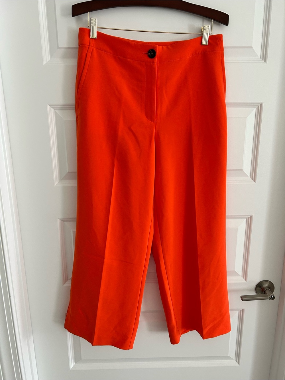 Ann Taylor Wide Leg Pants Orange Size 8 Curvy